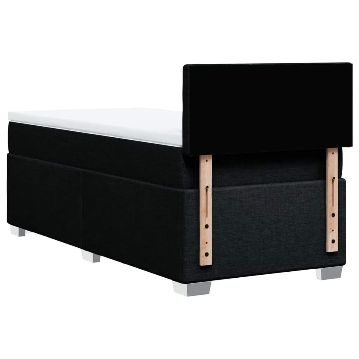 Boxspringbett mit Matratze Schwarz 90x200 cm Betten Bett Mit Matratze Bett Boxspringbett Schlafzimmer MöBel Stoff