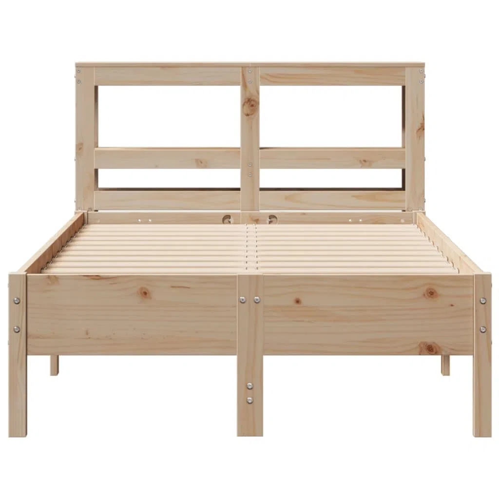Massivholzbett ohne Matratze Bed Frame Bettgestell Massivholzbett Betten Holzbett 120x200 cm Kiefernholz - 3306150