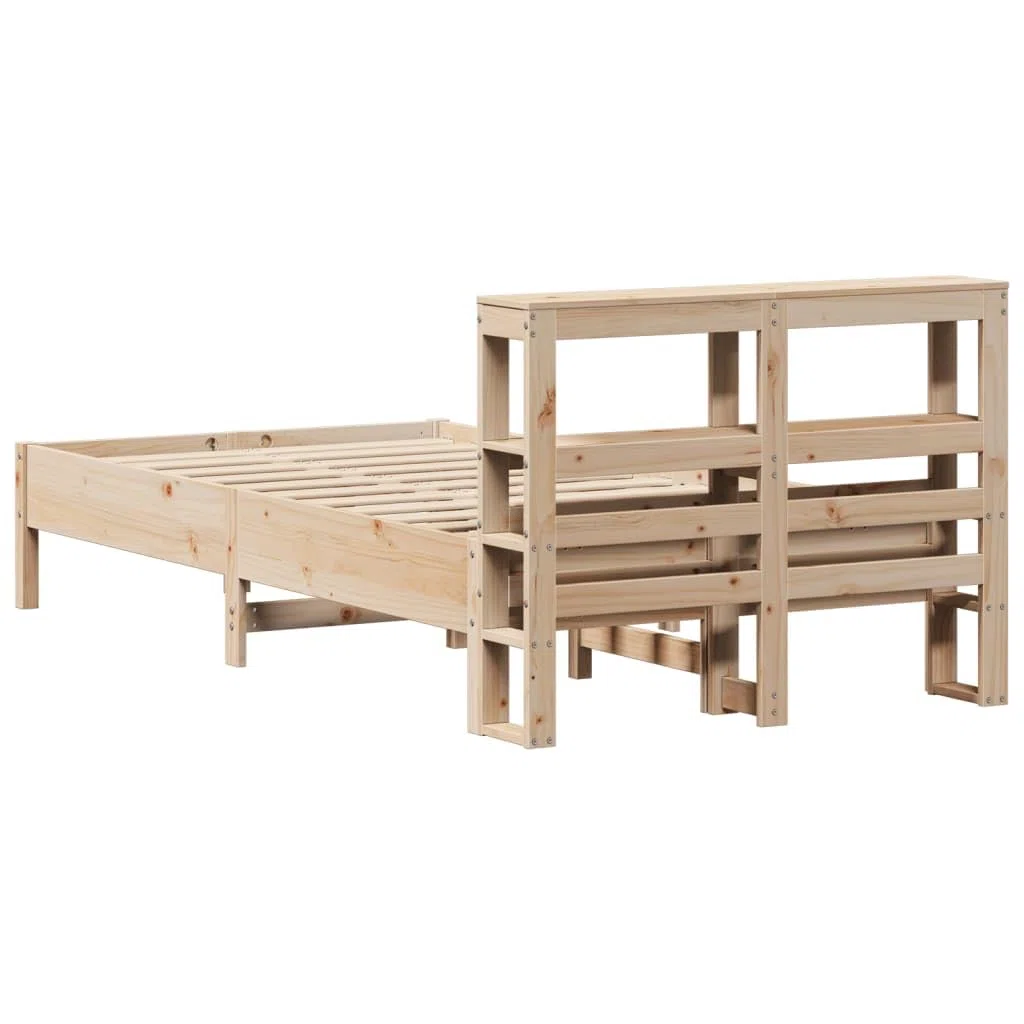 Massivholzbett ohne Matratze Bed Frame Bettgestell Massivholzbett Betten Holzbett 120x200 cm Kiefernholz - 3306150