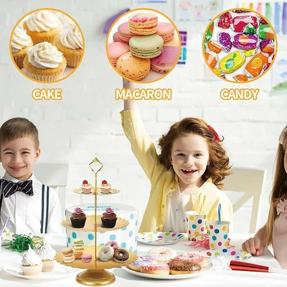 Anspruchsvolle Gold Serviertablett,11 teiliges Set weiß
