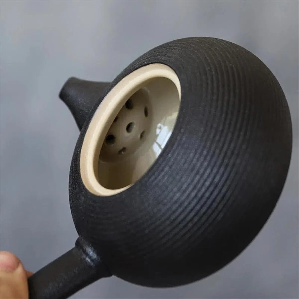Teekanne, Reise-Teesets, Teekanne, Nachmittagstee-Set, chinesische Teekanne, schwarzes Keramik-Teegeschirr, Kyusu-Teekannen, 165 ml Teeset