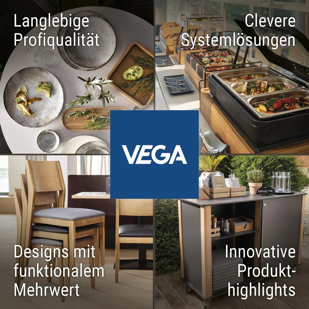 VEGA Base Kaffeetassen-Set – Kaffeetasse 200 ml & Untertasse 15 cm, 30 Personen, Kaffee Geschirr Set, spülmaschinenfest, mikrowellengeeignet, weißes Hotelporzellan für Café, Haushalt, Restaurant