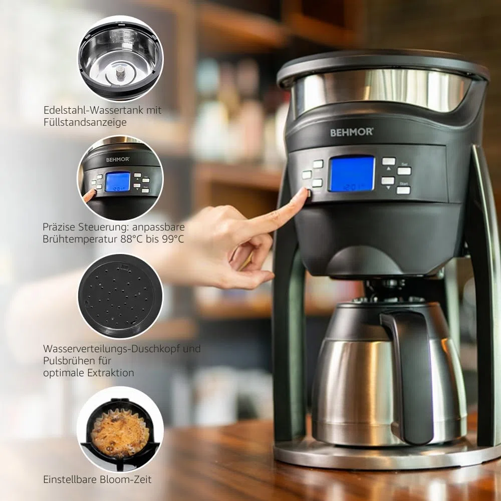 Behmor Brazen Plus Filterkaffeemaschine, 90 bis 99 Grad, SCA zertifiziert