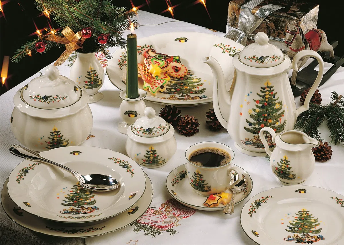 Seltmann Weiden 001.301290 Kaffeeservice Marie Luise Weihnachten, 20-teilig
