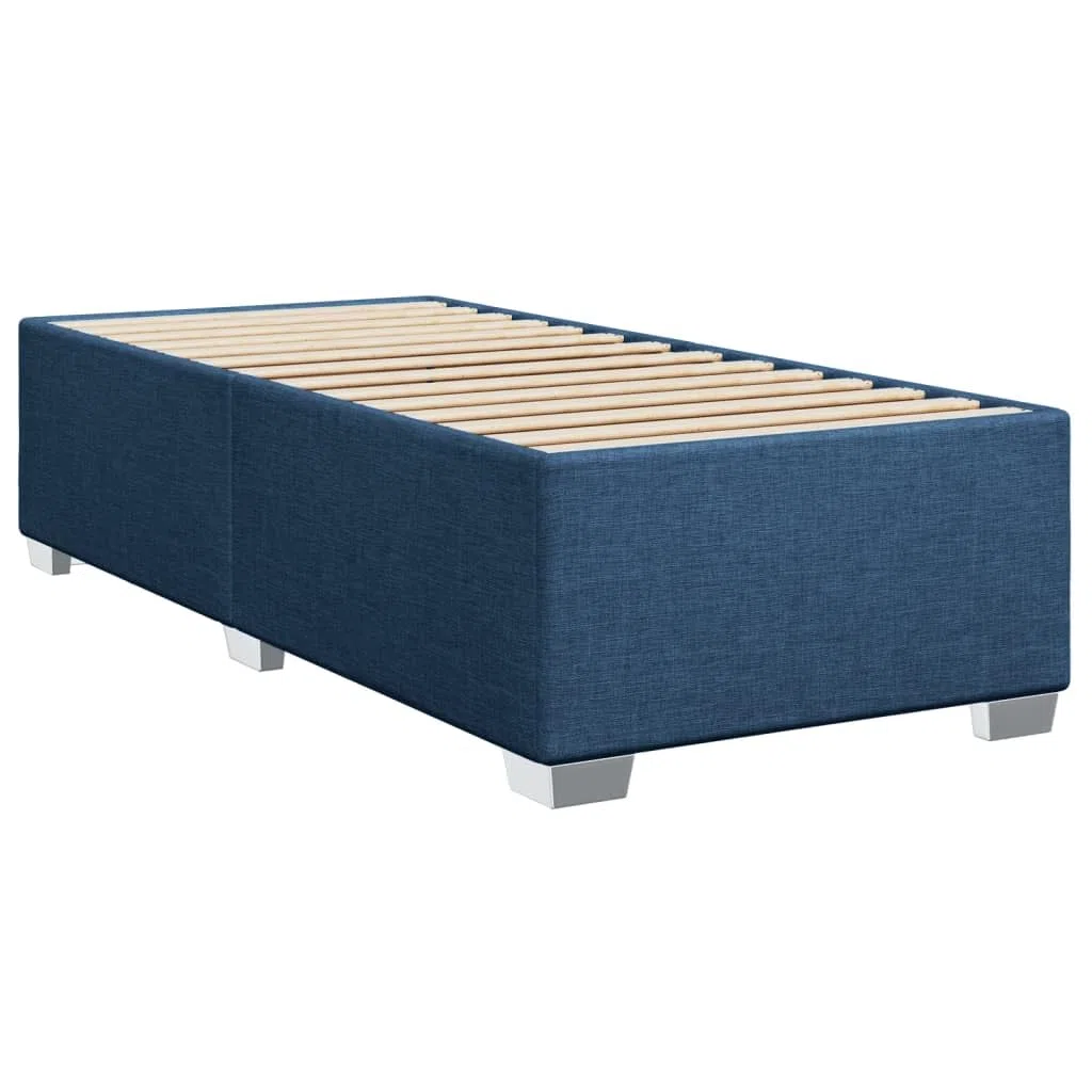 Brokky Boxspringbett mit Matratze Blau 100x200 cm Bett Boxspringbett Bett Mit Matratze Polsterbett Schlafzimmer MöBel Stoff / 3285115