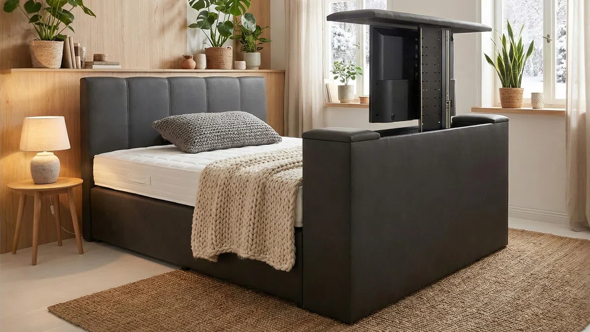PAARA Boxspringbett Chicago mit TV-Lift | Royal-Matratze | Komplettset - Made in Germany (Farbe und Härtegrad (H2 - H4) frei wählbar - Bitte nach Bestellung per Nachricht mitteilen, 180 x 200 cm)