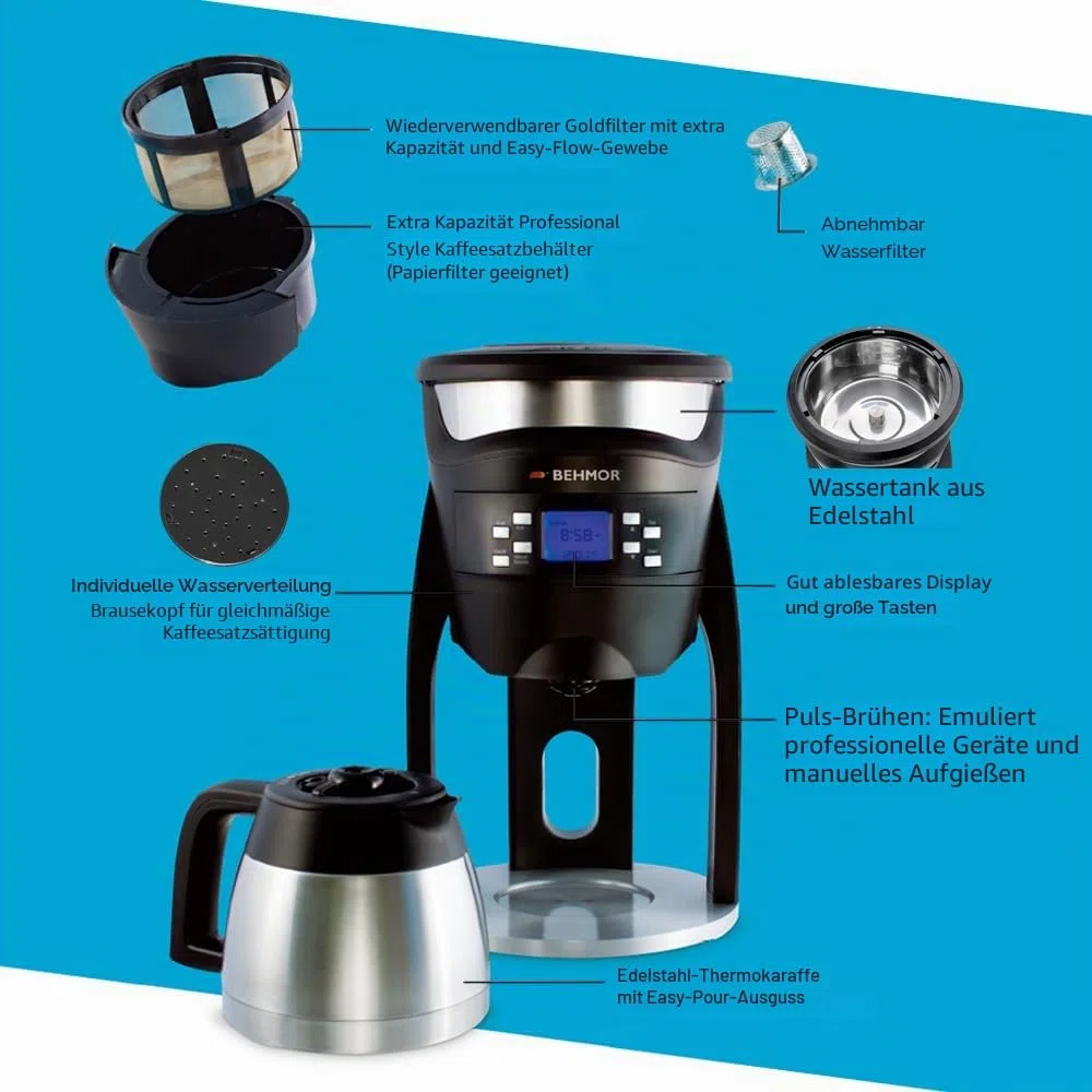 Behmor Brazen Plus Filterkaffeemaschine, 90 bis 99 Grad, SCA zertifiziert