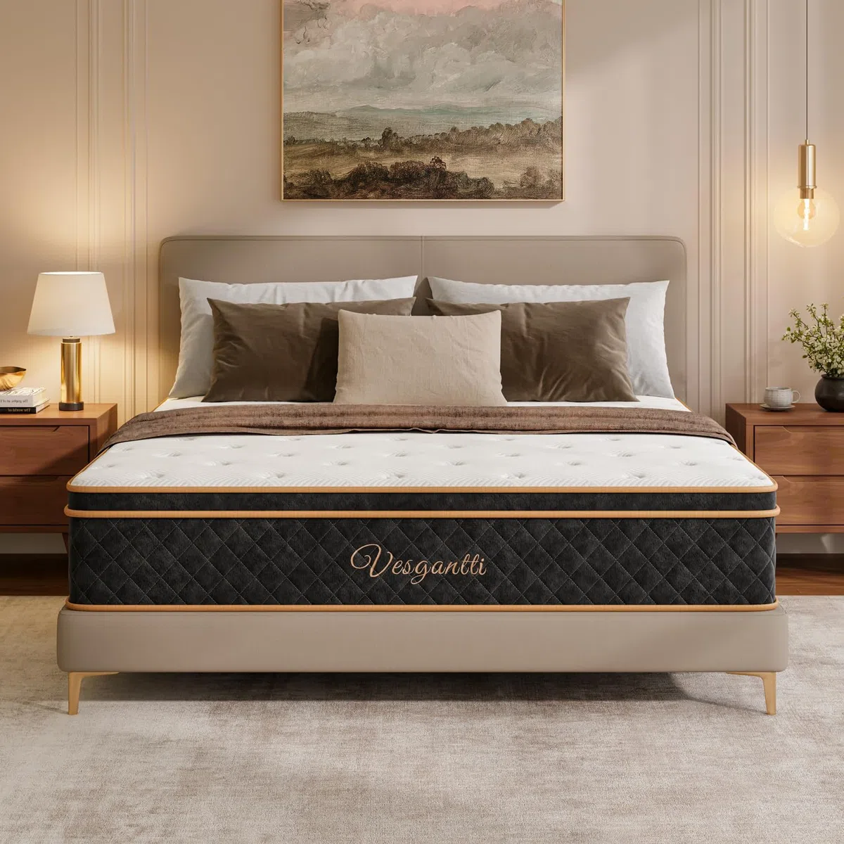 Vesgantti Matratze 140x200 cm H3, 30 cm Taschenfederkernmatratze fürs Bett