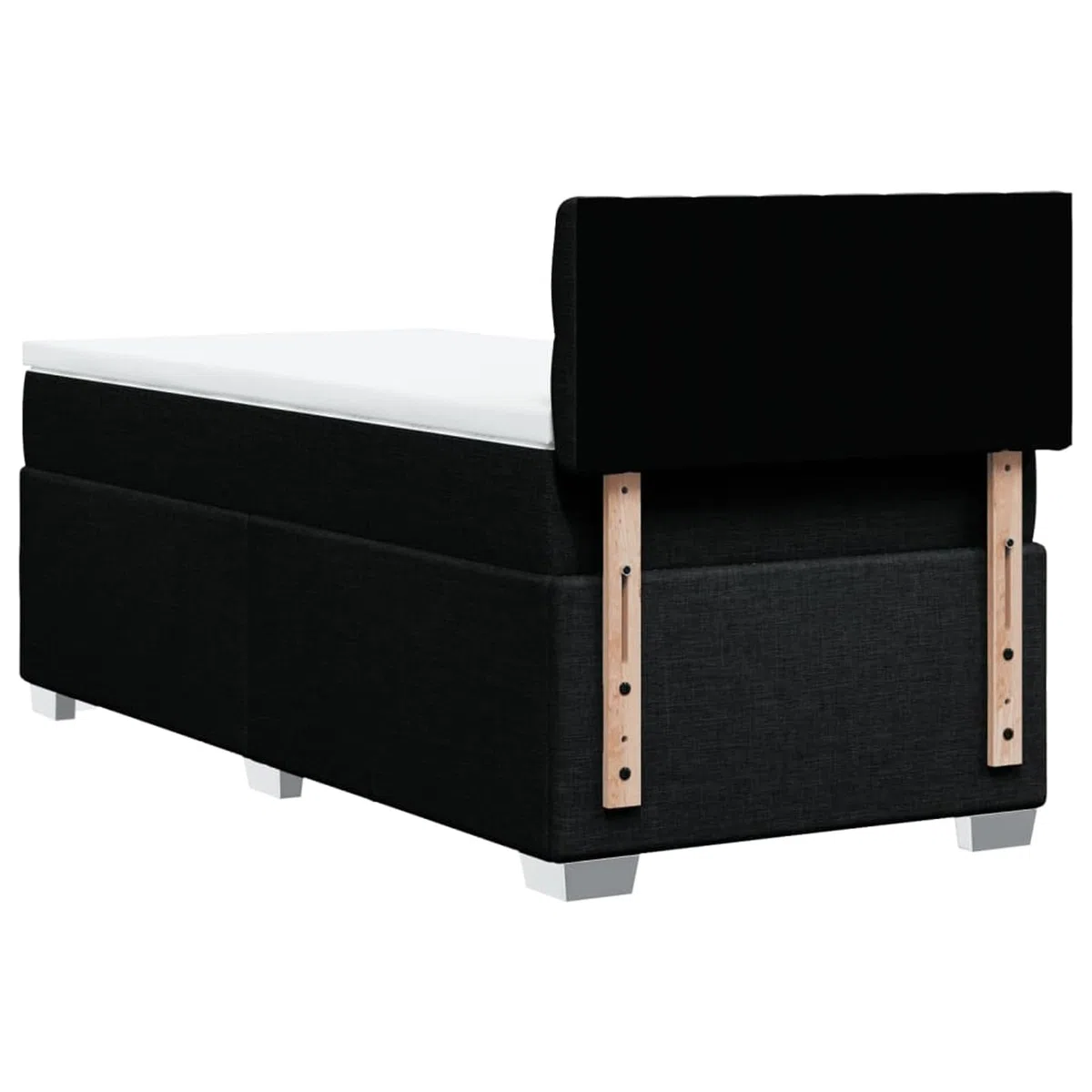 Boxspringbett mit Matratze Schwarz 90x200 cm Betten Bett Mit Matratze Bett Boxspringbett Schlafzimmer MöBel Stoff - 3285780