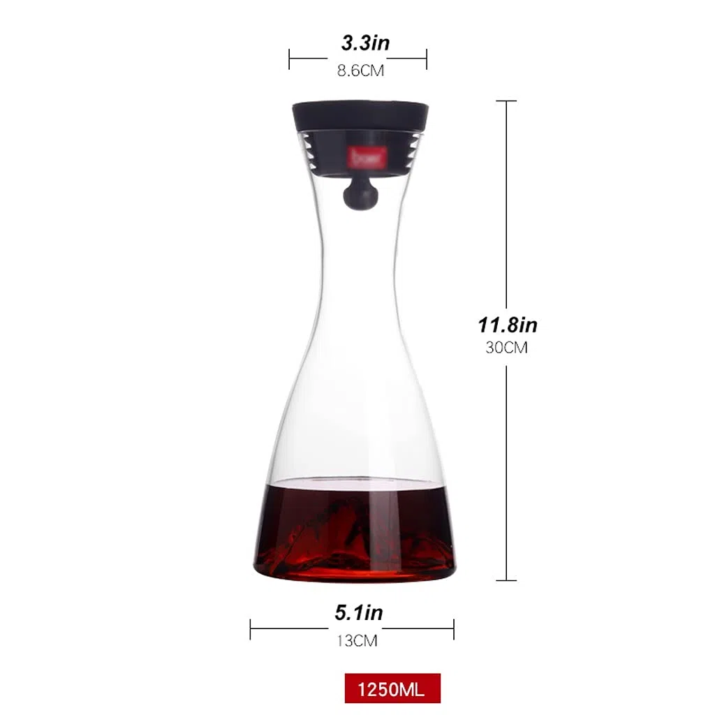 Wein Dekanter Dekanter handgefertigter Glas Eisberg Haushalt Weinausgießer personalisierter Wein-Dispenser Wein-Dekanter mit Deckel-Feiertagsgeschenk Dekantierer