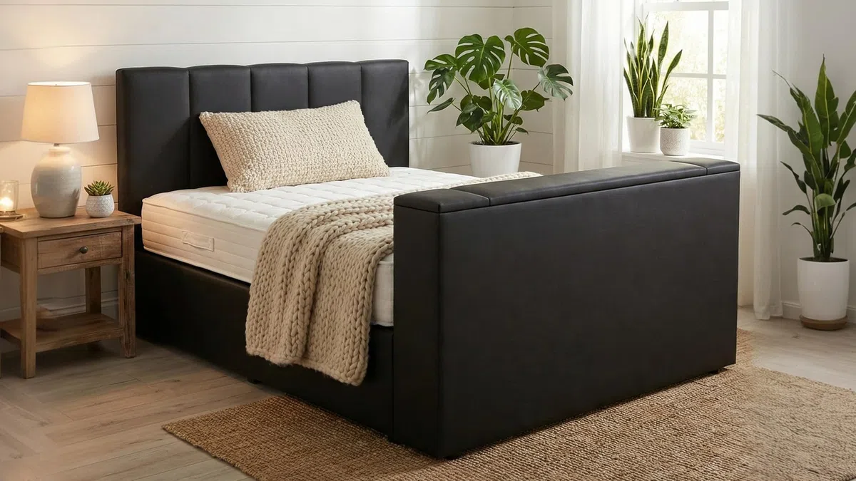 PAARA Boxspringbett Chicago mit TV-Lift | Royal-Matratze | Komplettset - Made in Germany (Farbe und Härtegrad (H2 - H4) frei wählbar - Bitte nach Bestellung per Nachricht mitteilen, 180 x 200 cm)